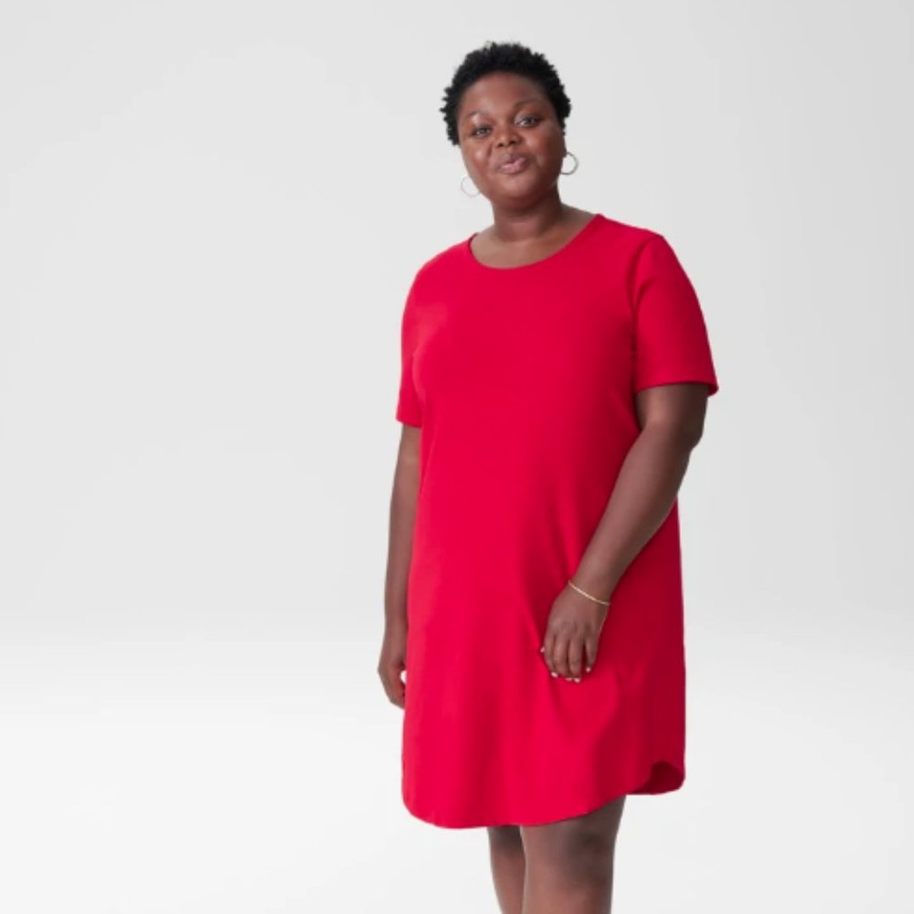 Universal Standard - Halie T-Shirt Dress - Red